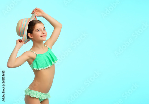 10 year old in swimsuit