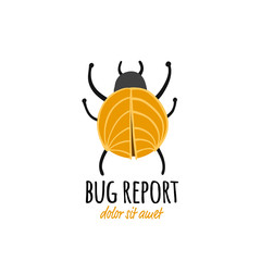 Fototapete - Funny beetle, bug character for your design