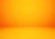 Empty orange studio room vector background. Can be used for display or montage your products
