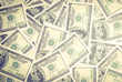 © Azazello - Dollar banknotes background. One hundred dollar banknotes. Money background.