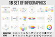 © agny_illustration - Vector 18 Set Of Infographics Template Design . Business Data Visualization Timeline with Marketing Icons most useful can be used for presentation, diagrams, annual reports, workflow layout