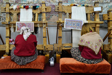 Women Making Traditional Carpet, Cappadocia, Turkey