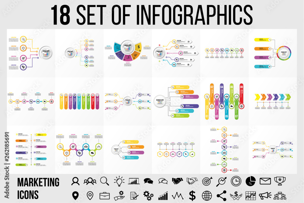 Vector Infographics Elements Template Design . Business Data ...