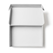 © Andrey Kuzmin - Open white cardboard box top view isolated with no shadows clipping path included