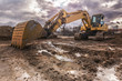 © Enrique del Barrio - Excavator on a hard day of work on a construction site