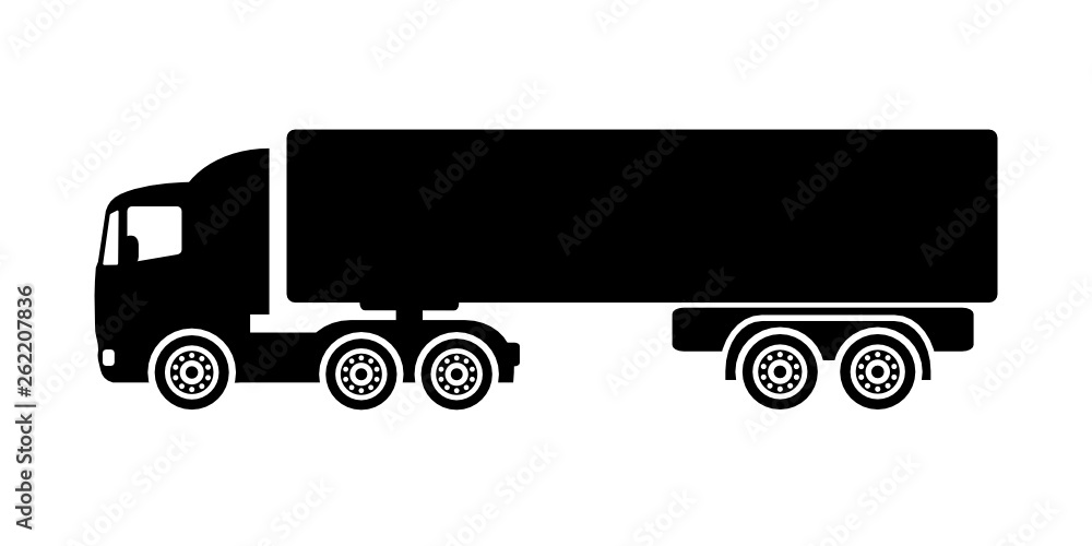 samochód ciężarowy ikona - obrazy, fototapety, plakaty 