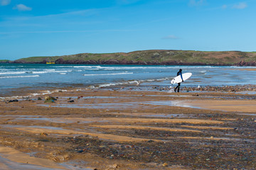 Surfer, Freshwater West, Pembrokeshire