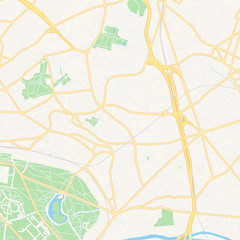  Fontenay-sous-Bois, France printable map