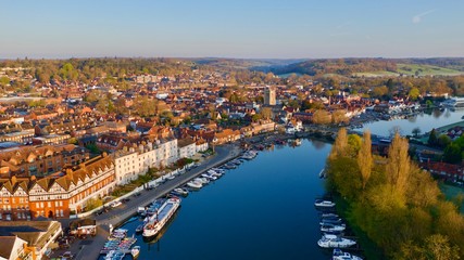 Wall Mural - Henley on Thames at Sunrise, Drone