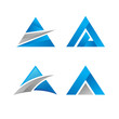 Triangle logo vector icon