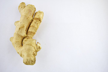 Ginger on white background