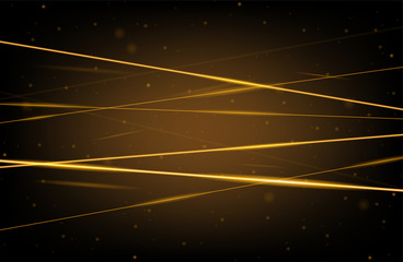 golden realistic laser beam background. laser rays iolated on transparent background. modern style a