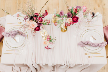 Wall Mural - wedding table appointments