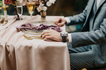 Canvas Print - wedding table appointments