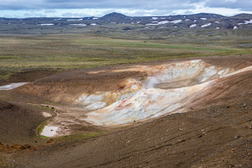 Canvas Print - Viti crater in Iceland