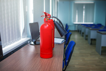 Wall Mural - engineer checking industrial fire control system,fire alarm controller, fire notifier. a fire exting