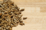 Fototapeta  - Pile of roasted and salted sunflower seeds