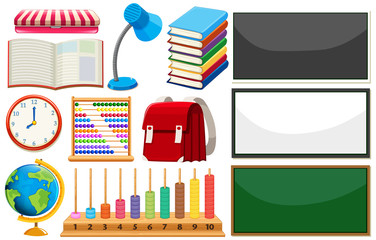 Wall Mural - set of learning element