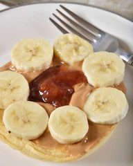 Wall Mural - Peanut butter banana waffles