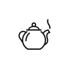 Sticker - Tea pot line icon