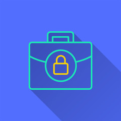 Data security - vector icon for graphic and web design.