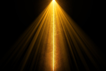 Wall Mural - abstract gold light shiny with flare line. easy to add overlay or screen filter over photos.