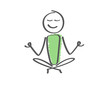 Stick Figure - Man Yoga Relax