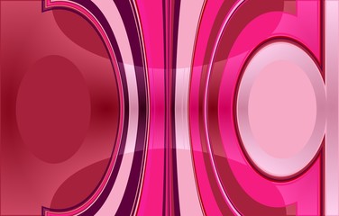 abstract coloured background with two circles on the right and left. in the middle are vertical stripes which are bent to the circles. with light effect.