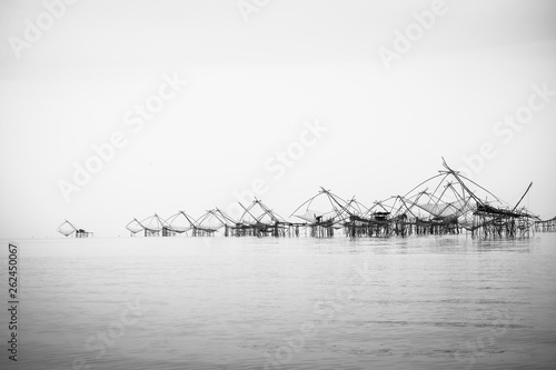 Boat and kind of fish-trap