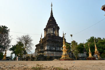 Wat Maha that or Temple of the Great Stupa , temples of Luang Prabang,Laos. A world heritage town.