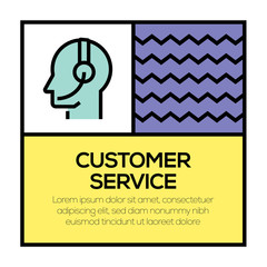 Sticker - CUSTOMER SERVICE ICON CONCEPT