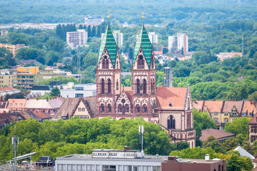 Wall Mural - view from Kirchberg at Freiburg