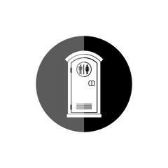 Poster - Mobile or portable toilet icon