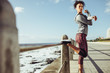 © Jacob Lund - Stretching workout before a run