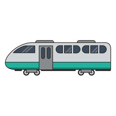 Poster - Train vehicle isolated