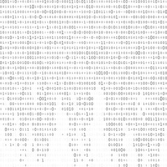 Canvas Print - Abstract Matrix Background. Binary Computer Code. Coding. Hacker concept. Vector Background Illustration.