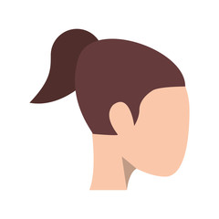 Sticker - Woman head faceless sideview