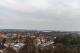 Fototapeta  - View of Leipzig City From Monument to the Battle of the Nations.