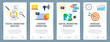 © Cifotart - Web banners concept in vector with digital marketing analysis, content marketing, strategy and increase conversion. Internet website banner concept with icon set. Flat design vector illustration.