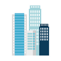 Sticker - buildings cityscape scene icons