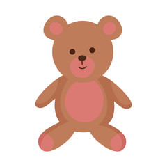 Canvas Print - cute bear teddy icon