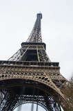 Fototapeta Miasta - Eiffel Tower in Paris in France tourism monument
