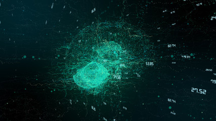 Wall Mural - ai artificial intelligence computer brain mind design for deep learning algorithm - 3d render