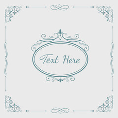 Canvas Print - Vintage ornamental banner