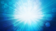 © stockgraphicdesigns - Blue and White Blurred Lights Background with Rays