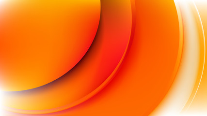 Wall Mural - Abstract Orange Wave Background Illustration