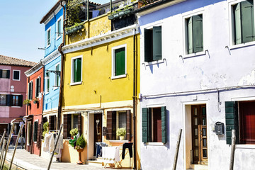 Naklejka na meble The colors of Burano Italy