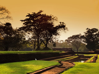 Wall Mural - around Sigiriya at evening time