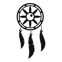 Dream Catcher Icon. Simple Illustration Of Dream Catcher Vector Icon For Web Design Isolated On White Background