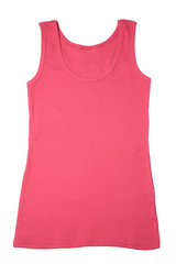 Wall Mural - Woman's pink sleeveless sports shirt